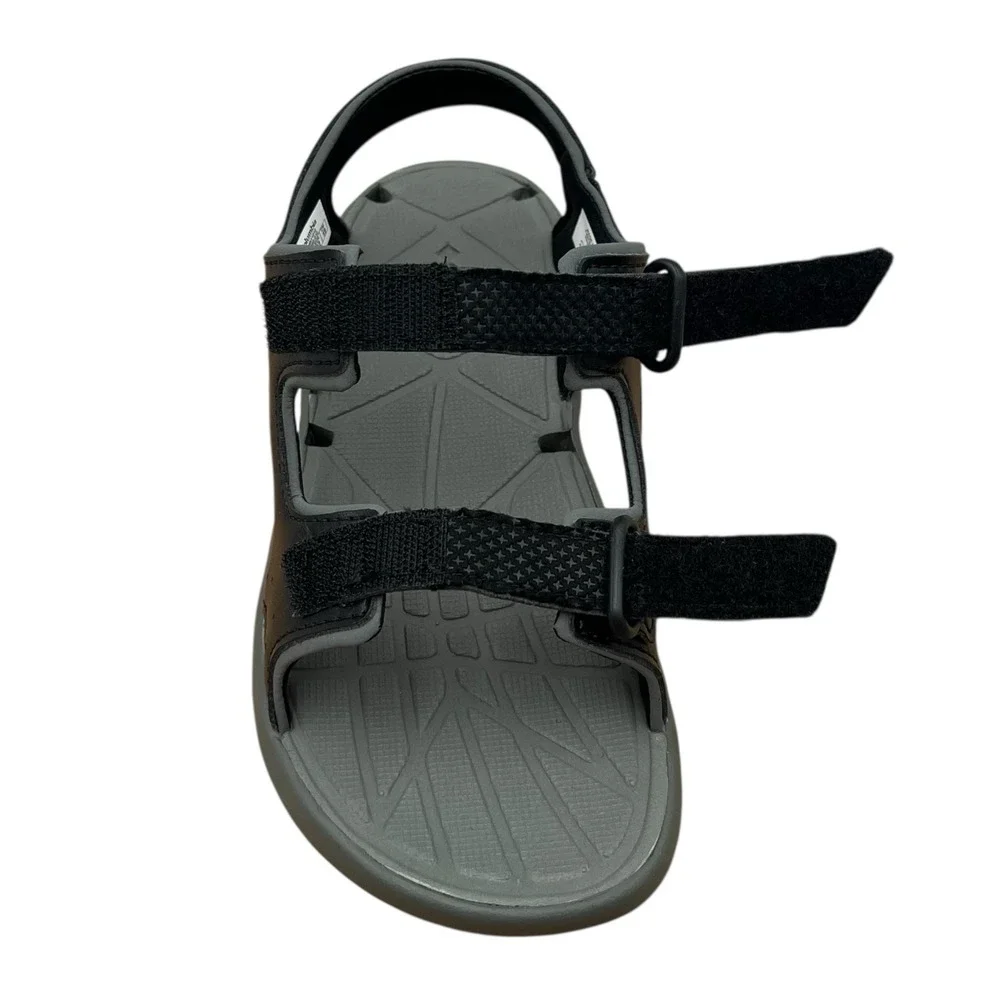 Columbia Youth Boys Girls Techsun Vent Sport Sandal Size 1 Black/Grey Adjustable